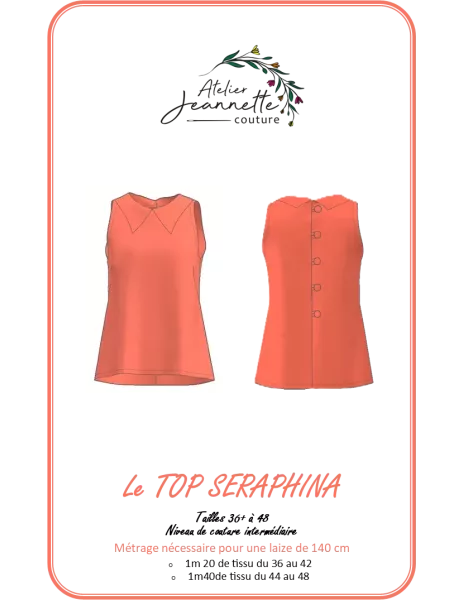 Patron de couture Top Séraphina - Créez votre propre top