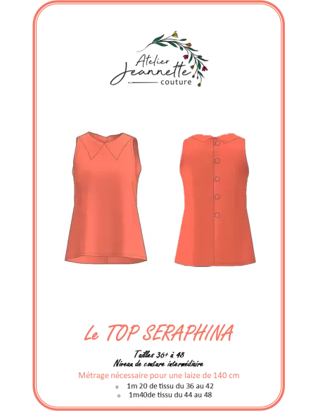 Patron de couture Top Séraphina - Créez votre propre top
