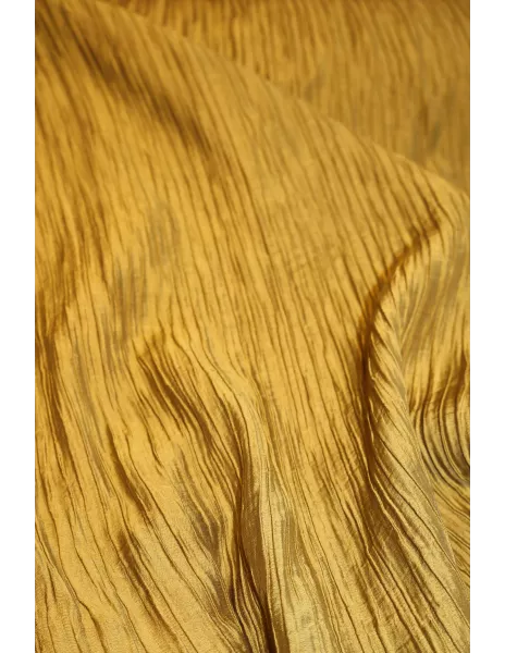 Tissu Tissu gaufré polyester ocre