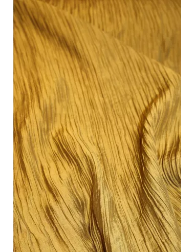 Tissu Tissu gaufré polyester ocre