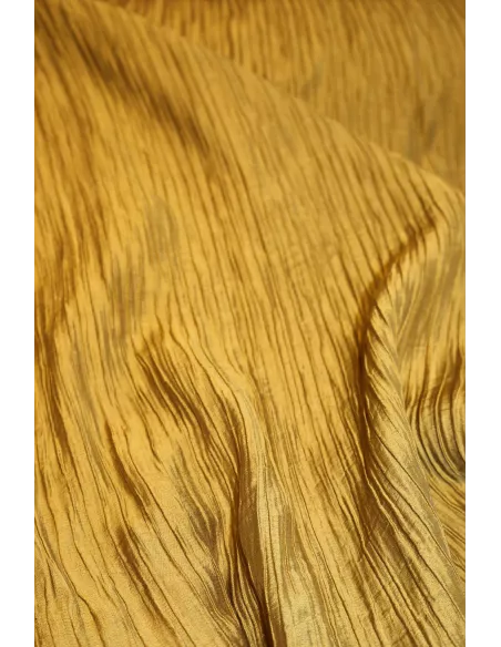 Tissu Tissu gaufré polyester ocre