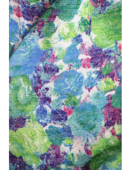 Tissu Mélange coton/polyester - explosion florale
