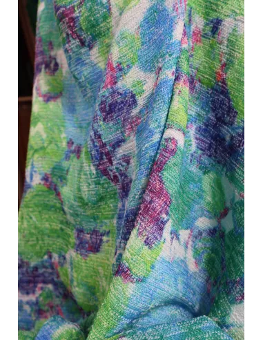 Tissu Mélange coton/polyester - explosion florale