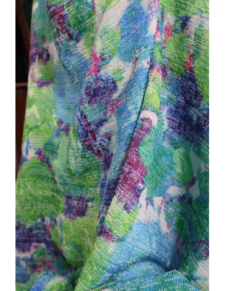 Tissu Mélange coton/polyester - explosion florale