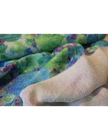 Tissu Mélange coton/polyester - explosion florale