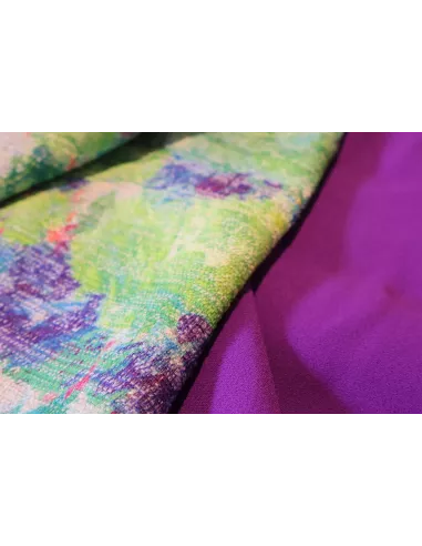 Tissu Mélange coton/polyester - explosion florale
