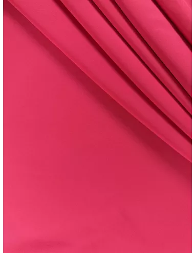 Tissu Micro crêpe de polyester - rose fushia