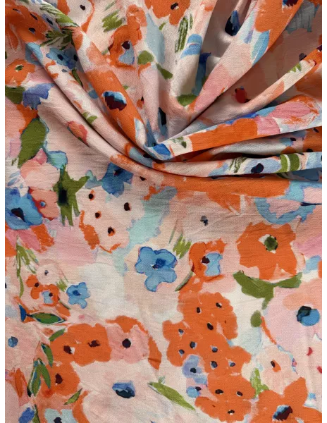 Tissu viscose- imprimé aquarelle