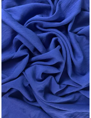 Tissu mélange de rayonne - bleu outre-mer