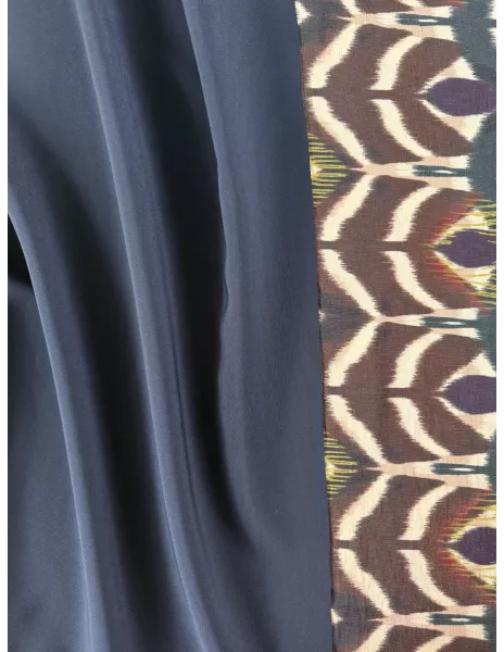 Tissu Polyester - voyageur bleu marine 2