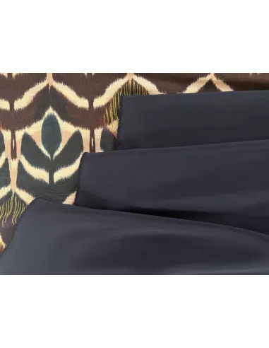 Tissu Polyester - voyageur bleu marine