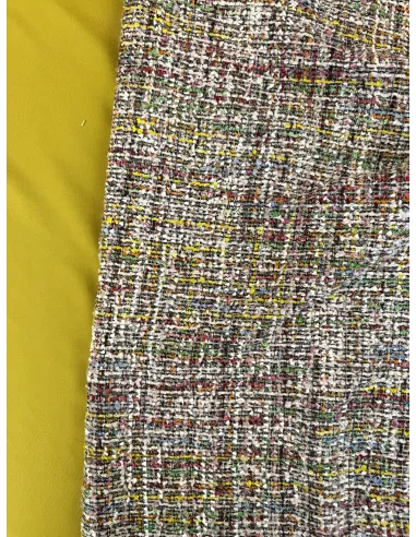 Tissu Tweed style Chanel - multi color