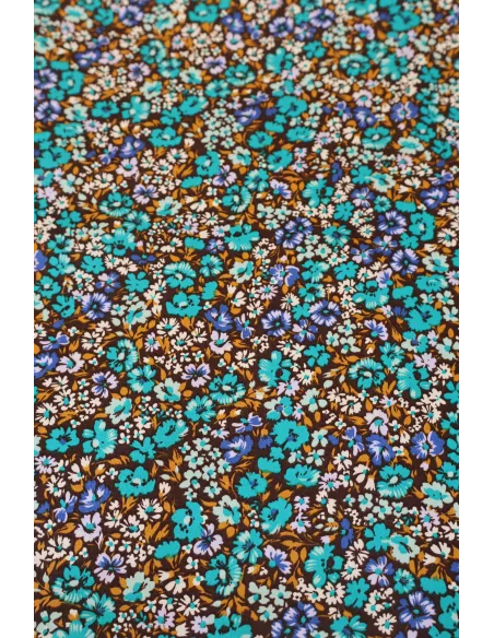 Tissu Tweed style Chane - Orange corail au mètre en ligne