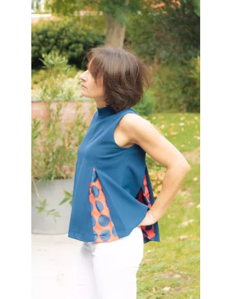 Tissu Patron de couture robe et top Francesca au mètre en ligne