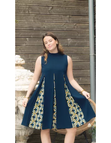 Tissu Patron de couture robe et top Francesca au mètre en ligne