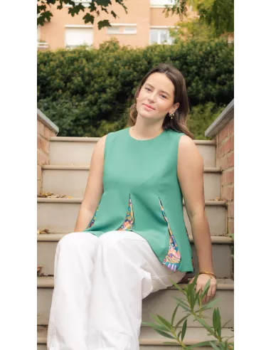 Tissu Patron de couture robe et top Francesca au mètre en ligne