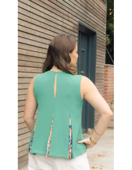 Tissu Patron de couture robe et top Francesca au mètre en ligne
